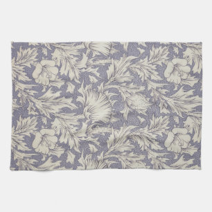 William Morris Horn Poppy Wallpaper Print: Vintage Kitchen Towel