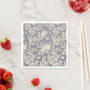 William Morris Horn Poppy Wallpaper Print: Vintage Napkins