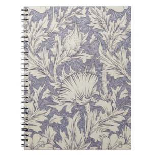 William Morris Horn Poppy Wallpaper Print: Vintage Notebook
