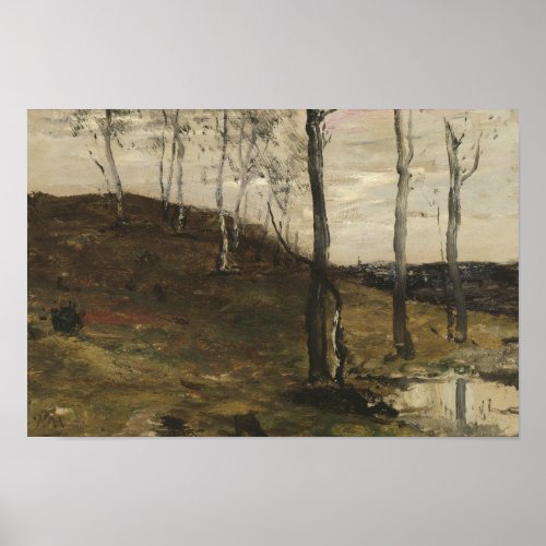 William Morris Hunt _ Hillside with Trees Poster