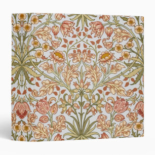 William Morris Hyacinth Floral Botanical Art 3 Ring Binder