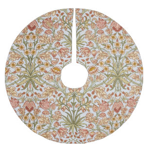 William Morris Hyacinth Floral Botanical Art Brushed Polyester Tree Skirt