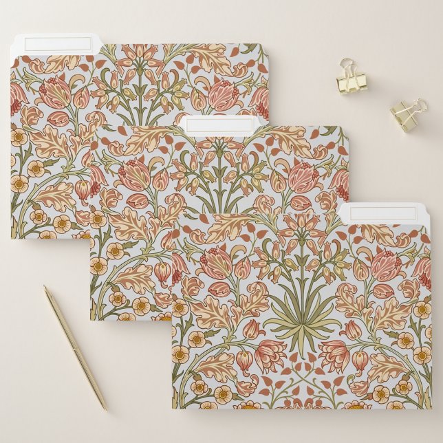 William Morris Hyacinth Floral Botanical Art File Folder (Set)
