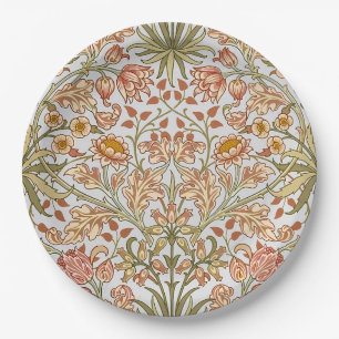 William Morris Hyacinth Floral Botanical Art Paper Plates