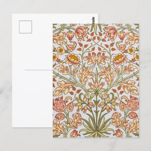 William Morris Hyacinth Floral Botanical Art Postcard
