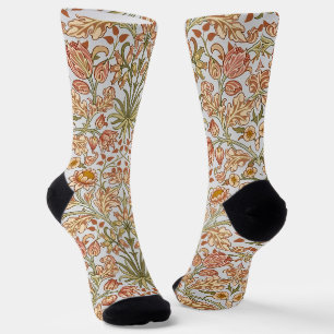 William Morris Hyacinth Floral Botanical Art Socks