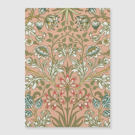 William Morris Hyacinth Flower Rose Art (Front)