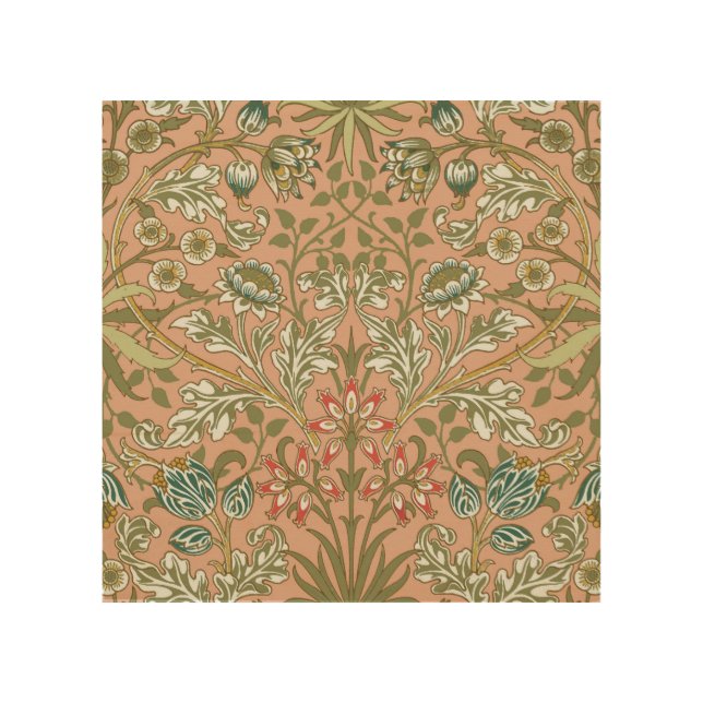 William Morris Hyacinth Flower Rose Art (Front)