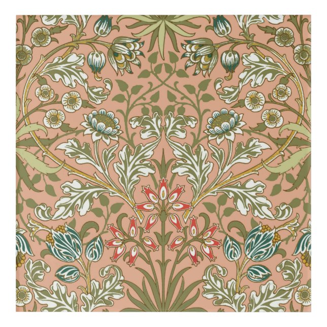 William Morris Hyacinth Flower Rose Art (Front)