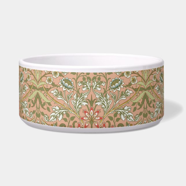 William Morris Hyacinth Flower Rose Art Bowl (Front)
