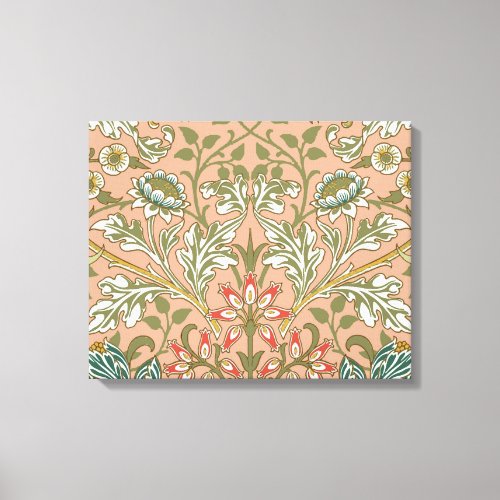 William Morris Hyacinth Flower Rose Art Canvas Print