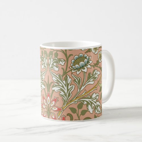 William Morris Hyacinth Flower Rose Art Coffee Mug