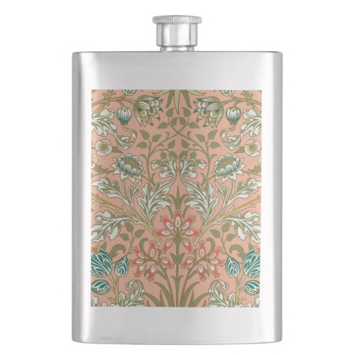 William Morris Hyacinth Flower Rose Art Flask