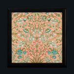 William Morris Hyacinth Flower Rose Art Gift Box<br><div class="desc">Adorn your gift with the timeless elegance of this William Morris Hyacinth and Flower Art Pattern, a classic design from the late 19th century. This intricate pattern features lush, stylized hyacinths, roses, and other botanical motifs in a harmonious arrangement of muted greens, soft peaches, and delicate creams against a subtle...</div>