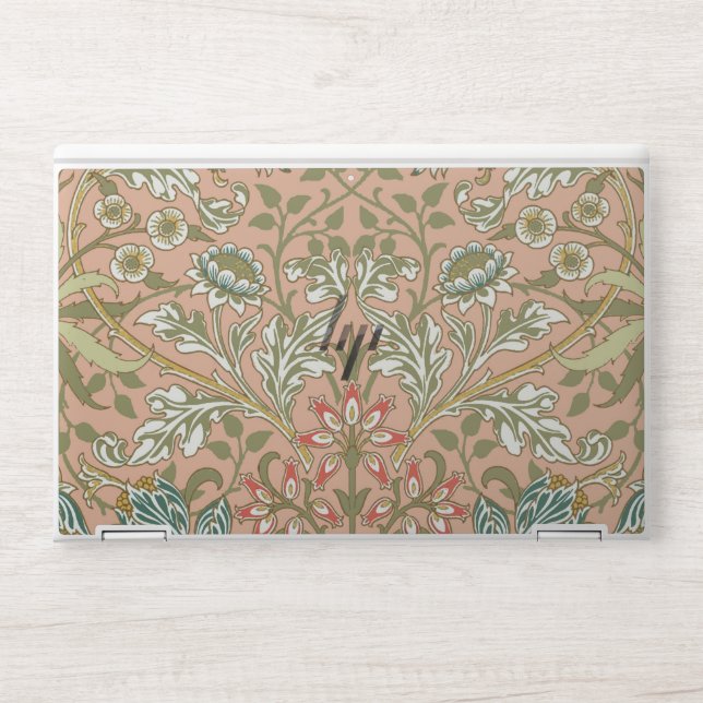 William Morris Hyacinth Flower Rose Art HP Laptop Skin (Front)