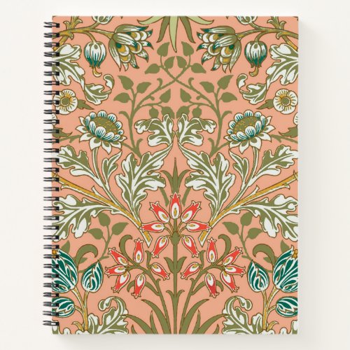 William Morris Hyacinth Flower Rose Art Notebook
