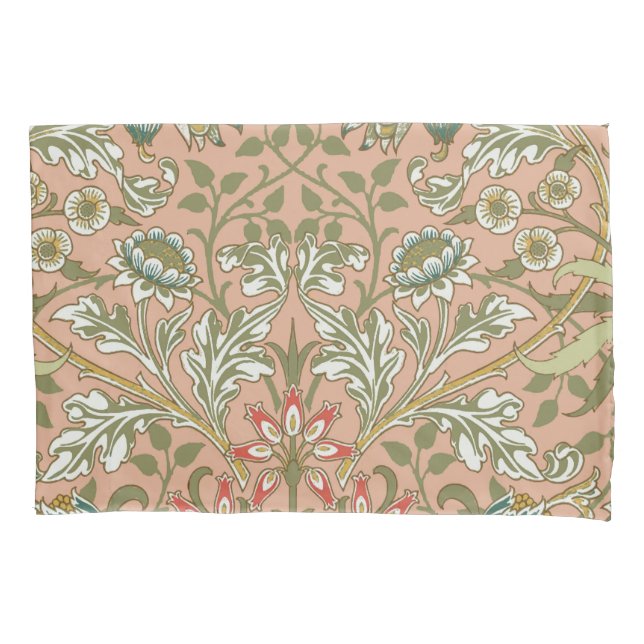 William Morris Hyacinth Flower Rose Art Pillow Case (Front)