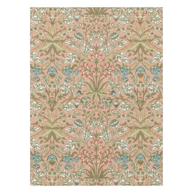 William Morris Hyacinth Flower Rose Art Tablecloth (Front)