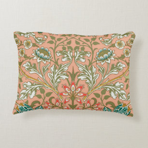William Morris Hyacinth Pattern Dusty Rose Accent Pillow