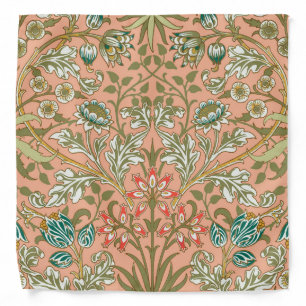 William Morris Hyacinth Pattern Dusty Rose Bandana