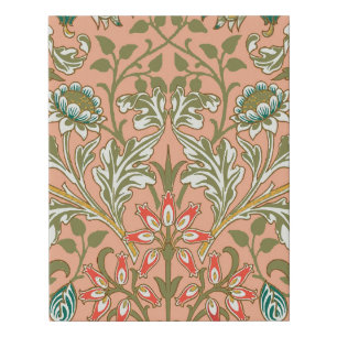 William Morris Hyacinth Pattern Dusty Rose Faux Canvas Print