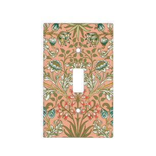 William Morris Hyacinth Pattern Dusty Rose Light Switch Cover