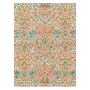William Morris Hyacinth Pattern Dusty Rose Tablecloth