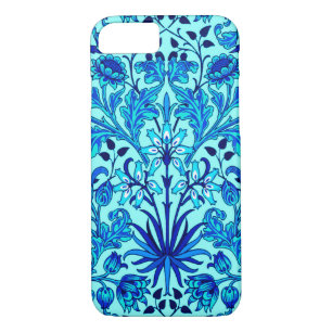 William Morris Hyacinth Print, Aqua and Turquoise iPhone 8/7 Case