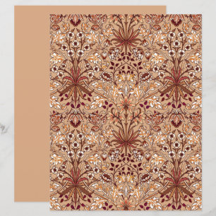 William Morris Hyacinth Print, Brown and Beige