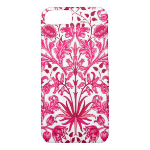 William Morris Hyacinth Print, Burgundy and Pink iPhone 8/7 Case