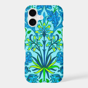 William Morris Hyacinth Print, Cerulean Blue iPhone 17 Case