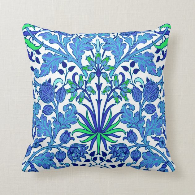 cerulean blue throw pillows