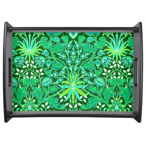 William Morris Hyacinth Print Emerald Green Serving Tray