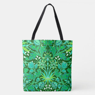 William Morris Hyacinth Print, Emerald Green Tote Bag