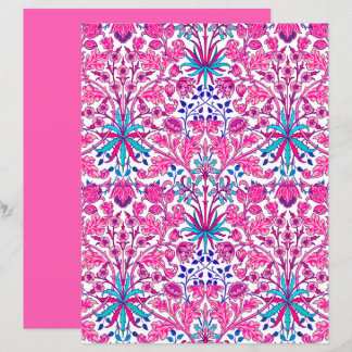 William Morris Hyacinth Print, Fuchsia Pink