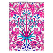 William Morris Hyacinth Print, Fuchsia Pink (Front)