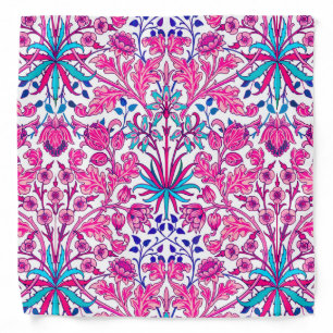 William Morris Hyacinth Print, Fuchsia Pink Bandana
