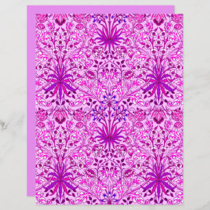 William Morris Hyacinth Print, Lavender and Violet