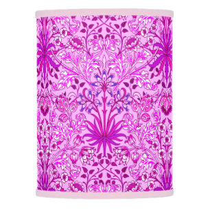 William Morris Hyacinth Print, Lavender and Violet Lamp Shade
