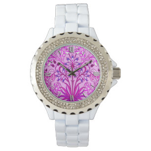 William Morris Hyacinth Print, Lavender and Violet Watch