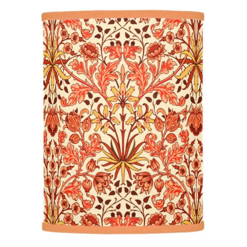 William Morris Hyacinth Print Orange and Rust Lamp Shade