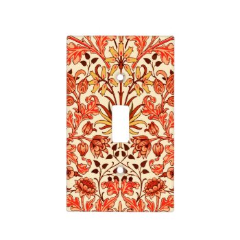 William Morris Hyacinth Print  Orange And Rust Light Switch Cover by Floridity at Zazzle