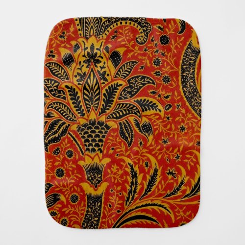 William Morris India Red Floral Burp Cloth