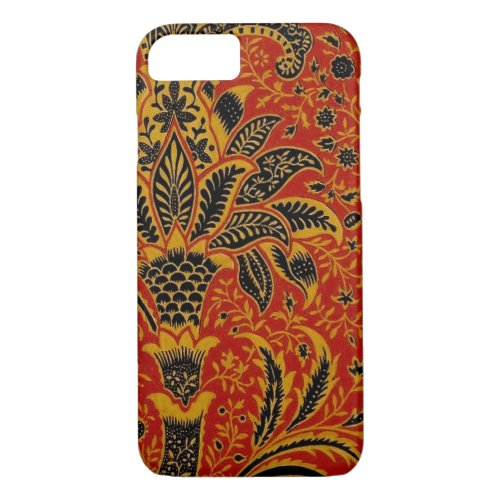 William Morris India Red Floral iPhone 87 Case