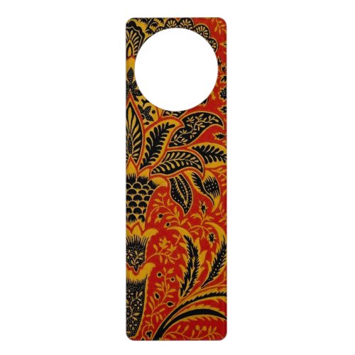 William Morris India Red Floral Door Hanger