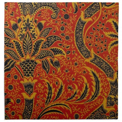 William Morris India Red Floral Napkin