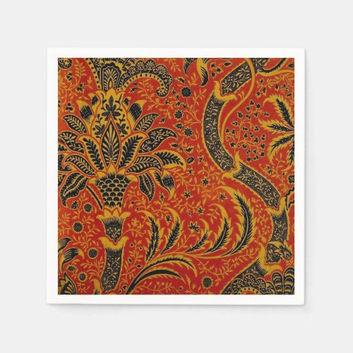 William Morris India Red Floral Napkins