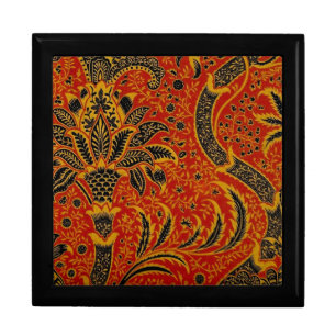 William Morris India Red Floral Vintage Classic Gift Box
