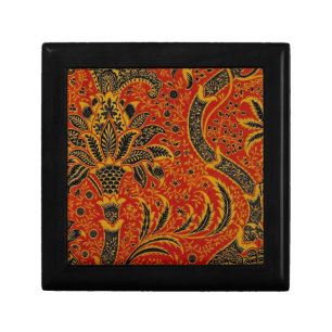 William Morris India Red Floral Vintage Classic Gift Box