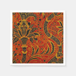 William Morris India Red Floral Vintage Classic Napkins